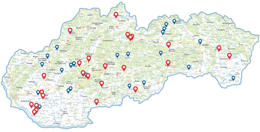 verejné osvetlenie mapa